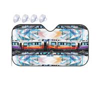 Monorail Train Car Windshield Sun Shade Foldable Reflector Sunshade for Car Front Window and Interior Sun Protection, Universal Auto Sun Blocker Visor Protector Medium
