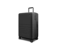 Monos Expandable Medium Checked Luggage (26"), Lightweight Hardside Spinner Suitcase with TSA Lock, Durable Travel Case, Midnight Black, M, Expandable Check-in Medium