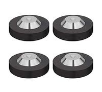 Monosaudio Speaker Spike Floor Protectors 39x13mm Speaker Isolation Feet Stainless Steel HiFi Audio Isolation Feet Replacement Feet Pads for HiFi Speaker/Audio/Amplifier/DAC/CD/Player (4Pcs Black)