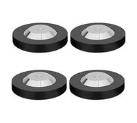 Monosaudio Speaker Spike Pad Stainless Steel 49x13mm HiFi Audio Feet Speaker Pads Speaker Isolation Feet Subwoofer Vibration Pads for Speaker/Audio Equipment/Amplifier/DAC/CD/Player (4Pcs Black)