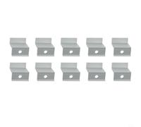 MonoSora 10pcs Photovoltaic Solar Panel for 30mm 32mm Clamp Aluminium Mounting Accessory 35mm 40mm Frame Heights Silver End(45mm)