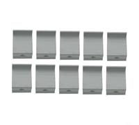 MonoSora 10pcs Photovoltaic Solar Panel for 30mm 32mm Clamp Aluminium Mounting Accessory 35mm 40mm Frame Heights Silver End(40mm)