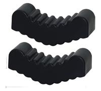 MonoSora 2 Pack Rack Jack Stand Anti-Slip Cap Covers, Durable Shock Absorber Buffer Sleeves for 3 Ton and 6 Ton Stands, Black