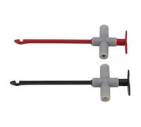 MonoSora 2pcs Wire Piercing Puncture Probes CATIII 1000V 10A with 4mm Socket for Multimeter Audio Speaker Cable Testing Red and Black