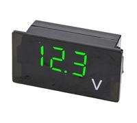 MonoSora 3 Digit DC 12V-24V Digital Voltmeter with Waterproof ABS Housing, LED Display, Reverse Polarity Protection, Easy 2-Wire Installation, Black