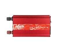 MonoSora 300W Pure Sine Wave Power Inverter DC 12V/24V to AC 220V Aluminium Alloy with USB Port for Outdoor Camping, Road Trip, Vehicle, Boat and Solar Systems, Red