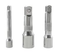 MonoSora 9PC Crowbar Adapter Head Tool Set with 1/2 3/8 1/4 Drive for Ratchet or Breaker Bar, Car Repair and Compact Use, Black