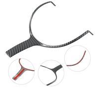 MonoSora ABS Carbon Fibre Steering Wheel Cover Trim Compatible with BMW F Chassis 1/2/3/4/5/6 Series F20-F36 F10-F13 X5 F15 X6 F16, Diagonal Weave Pattern