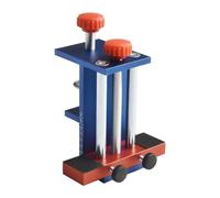 MonoSora Adjustable Cabinet Door Installation POSITIONER Aluminium Alloy Hardware Jig with 0-30mm Clamping Range for Accurate Hinge Installation, Blue