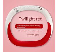 MonoSora All-Season Plush Steering Wheel Cover with Cute Panda Design, Anti-Slip Inner Ring, Universal Fit for 36/38cm Car Wheels, Blue