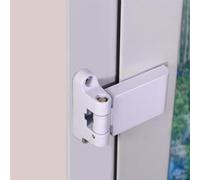 MonoSora Aluminium Alloy Casement Door Flag Hinge with High Security Design for Left or Right Installation, White