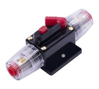 MonoSora Car Audio Fuse Holder with Switch, Automatic Circuit Breaker, Alloy Construction, 12V Overload Protection for Automotive Power Systems, Red