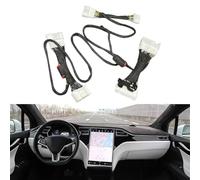 MonoSora Car Audio Upgrade Adapter Cable 8pin to 14pin with Capacitor for Tesla 2020-2023, ABS Black, Easy Install Speaker Activation Harness