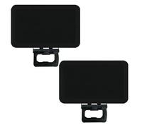 MonoSora Car Mobile Phone Sun Visor Clip with Foldable Multi-Angle Adjustment, Anti-Glare UV Protection, Compatible with iPhone and Samsung, Black, 1 or 2 Pack