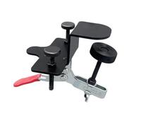 MonoSora Carbon Steel Adjustable Cabinet Door Mounting Clamp, Height Positioning Installation Tool for Horizontal Vertical Alignment, Black