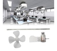 MonoSora For Educational Wind Turbine Model with Red LED Light, 360° Rotating Mini Plastic Windmill for Demonstrating Renewable Energy Principles, Approx 20cm