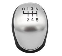 MonoSora for Ford 5/6 Speed Manual Gear Shift Knob, Black and White ABS Leather Replacement for C-Max 2007-2021, Focus Mk2/Mk3, Galaxy, Kuga, Mk4