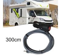 MonoSora For Starlink Mini DC Car Charger Cable 12V Power Supply Cord with LED Fuse Protection for Cars Trucks Boats, Black Grey 2m