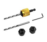 MonoSora High-Speed Steel Hex Round Shank Quick Change Drill Extension Rod, Fits 1/2 Inch Small Head and 5/8 Inch Large Head Hole Saws for Wood and Soft Metal, 2pcs Drilling Adapter