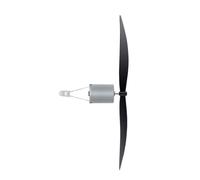 MonoSora Mini Wind Turbine Motor Science Teaching Model Tool for Classroom Wind Power Demonstration with Small Lighting, Black Silver