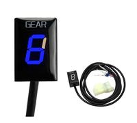 MonoSora Motorcycle Digital Gear Indicator Display 1-6 with Neutral Light, ABS, Easy Install, Compatible with Honda, Red
