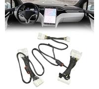 MonoSora Telsa 2020-2023 8Pin to 14Pin Car Audio Upgrade Adapter Cable with Capacitor, ABS Black Speaker Activation Wiring Harness