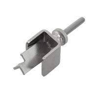 MonoSora Travel Door Lock for Extra Security, Portable Aluminium Alloy Anti-Theft Device for Outward Swinging Doors in Hotels, Apartments, Dorms, Homes, Silver