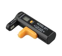 MonoSora Universal Dry Battery Tester for AAA AA C D N 9V 1.5V Button Batteries, Easy Read Pointer Indicator Compact Black