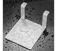 MonoSora Wall Mount Level Bracket in Stainless Steel for Precise Measurement, Seamless Nail-Free Installation, Smooth Edge Finish, 90x85x53mm Silver