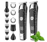 Monovon Hair Clipper, Monovon Electric Shaver, Hair Clippers Men with Digital Display, 16-in-1 Grooming Kit for Beard, Electric Shaver Grooming Kit for Nose Body Face Mustache (2PCS)