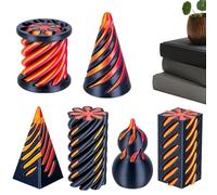 Monozoz 3D Printed Cone Fidget | 3D Printed Desk Decor | Impossible Pyramid Passthrough Toy - for Teens Adults Students Home Office Travel Car Ride Studying Working Meditation Waiting Room