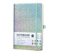 Monozoz A5 Notebook Journal - Glitter Notebooks With Premium Thick Paper, SparkleCollege Lined Journal, 8.4"×5.7",160 Page, Perfect For Office Home School Business Writing & Note Taking