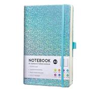 Monozoz A5 Notebook Journal - Glitter Notebooks With Premium Thick Paper, SparkleCollege Lined Journal, 8.4"×5.7",160 Page, Perfect For Office Home School Business Writing & Note Taking