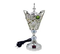 Monozoz Arabic Incense Burner Metal Incense Burner, Elegant Arabic Incense Burner Electric, Arabic And Middle Eastern Style Incense Holder For Home, Hotel Decor Aromatherapy Ornament