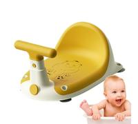 Monozoz Baby Seat for Bathtub | Cartoon Stool for Kids Shower | Non-Slip Creative Motorcycle Shape Toddler Bath Seat for Baby, Ideal for Bathroom Shower