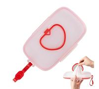 Monozoz Baby Wipe Dispenser - Portable Wet Tissue Dispenser Travel Wipes Case | Reusable Wipes Container Wipe Box Dispenser with Lid for Living Room Bedroom Bathroom