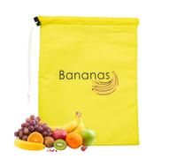 Monozoz Banana Bag Storage, Banana Bag, Reusable Banana Bag with Drawstring Buckle, Packaging Bag, Kitchen Product Bag to Prevent Tearing Too Light