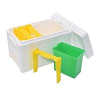 Monozoz Bee Boxes - Foam Honey Bee Hive - Home Gardening Accessory for Harvest Farm Honey Mating Breeding Live Keeping Backyard Patio Winter