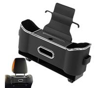 Monozoz Behind the Seat, Car Organiser, Car Seat Back Storage Box, 2-Hook Design Car Seat Back Organiser, Faux Leather Back Seat and Back Seat Storage Bag for Road Trip