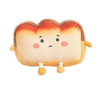 Monozoz Bread Plush | Cute Plush Toast Sofa Pillow with Hand Pocket - Cute Stuffed Toast Sofa Pillow for Kids Adults Girls Boys