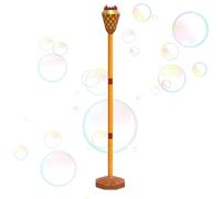 Monozoz Bubble Wands for Kids, Adjustable Height Foam Maker Torch, with Music and Light Handheld or Standing Bubble Maker Wand, for Pool Beach Park Lawn Summer Wedding Party Activity Playground