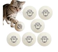 Monozoz Cat Balls Toys for Indoor,Soft Natural Wool Pet Games - Soft Cat Toys,for Training Exercise Hunting Simulation Scratching Pet Games Ball Home Outdoor Floor Play Travel