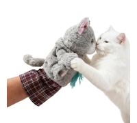 Monozoz Cat Puppet Wrestler | Interactive Toys Stimulation Cute - Cat Sumo Wrestler Puppet Play Glove | for Entertainment Relieve Boring Mental Stimulation Training Kitten Home Indoor