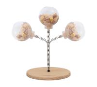 Monozoz Cat Treats Dispenser - Cat Treat Dispenser Toy Catnip Toy Nips Spring, Toys for Indoor Cats Interactive Ball Tumbler Treats Slow Feeder Food Dispensing Leaking