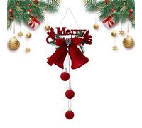 Monozoz Christmas Ball,Classic Flocked Christmas Ornament | Red Hangable Decorations Flocked for Home Holiday Window Store Festival
