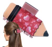 Monozoz Claw Clip for Long Hair, Claw Clip for Women Small Fixed Claw Clip for Long Hair Hairdressing Accessories Fixed Handle for Club, Party, Dating, Use