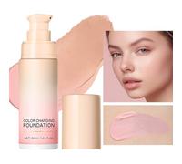 Monozoz Color Changing Foundation - 30ml Long-Wear Concealer - Color Correcting Cream | for Women Girls Travel Dating Commuting Gathering Meeting