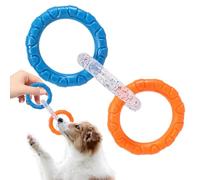 Monozoz Dog Pull Toy, Dog Toy | Tough Chew Toys Dog, Tug of War Puller, Teeth Resistant, 3 Rings, Interactive Dog Toy, Pet Exercise Accessories for Small, Medium and