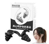 Monozoz Ear Plugs for Sleeping,Silicone Noise Block Earplugs for Sound Proof - Waterproof Adults Ear Plugs for Outdoor, Travel, Home, Dorm