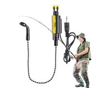 Monozoz Fishing Bite Alarm Indicator, Fishing Alarms for Fishing Rods | Fishing Bite Alarm with Sound | Portable Waterproof Fish Alarm for Night, Rod Alarm Bells